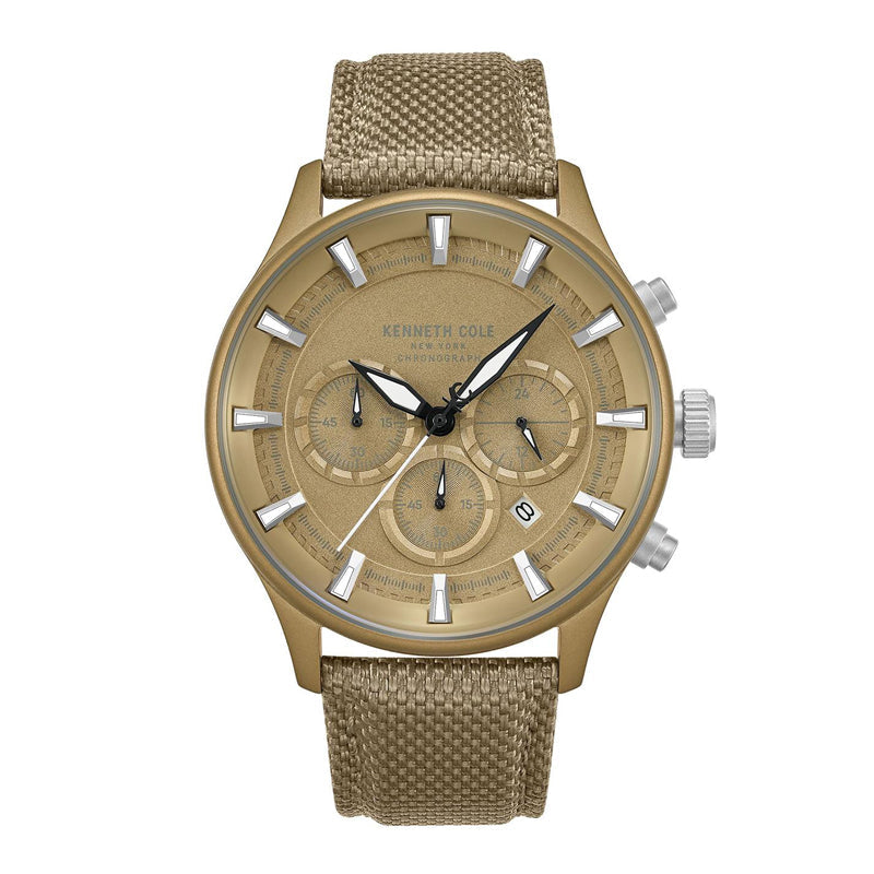 Kenneth Cole KC284 Quartz Watch Khaki Dial 42 mm