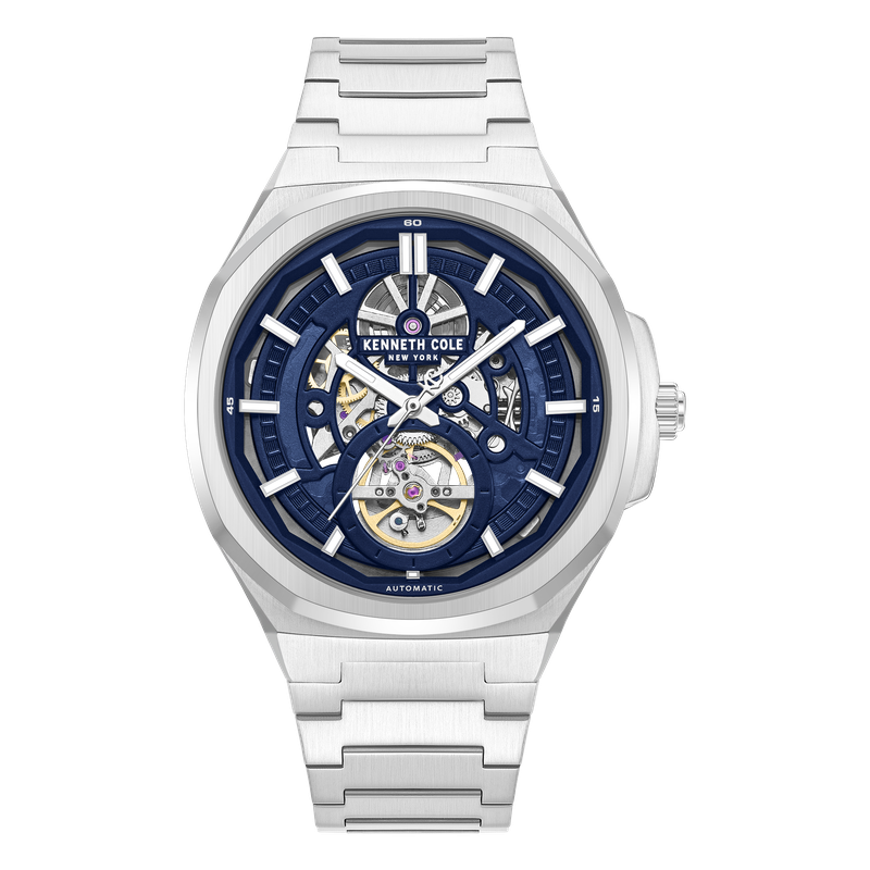 Kenneth Cole New York Automatic Men's Blue Dial 43.5mm Watch KCWGY0108301