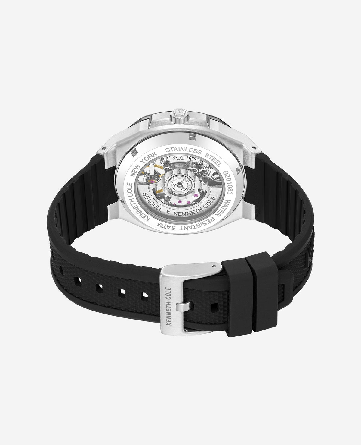 Kenneth Cole Automatic Men's Blue Dial Silicone Strap Watch