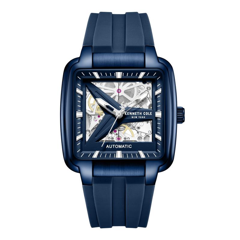 Kenneth Cole Gents Bushwick Silicone Strap Automatic Watch KCWGZ0089302