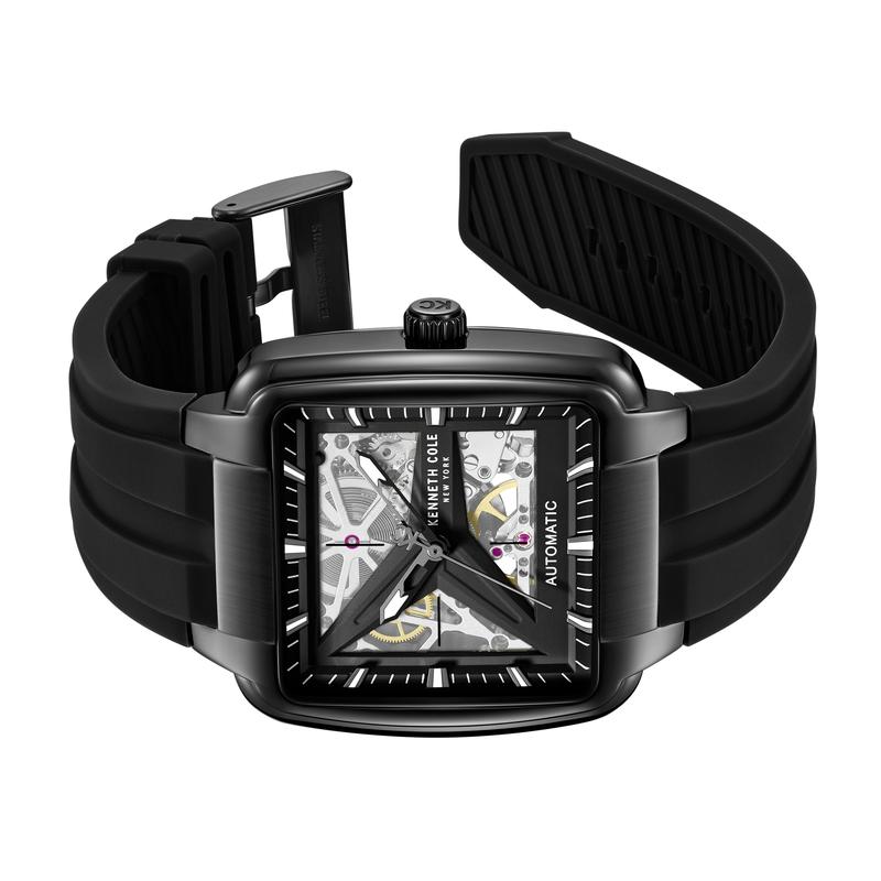 Kenneth Cole Gents Leather Mechanical Watch KCWGE0014006