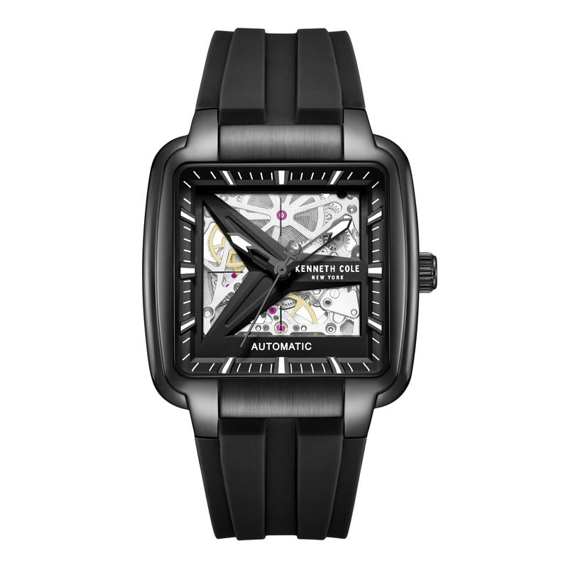 Kenneth Cole Gents Bushwick Silicone Strap Automatic Watch KCWGZ0089304