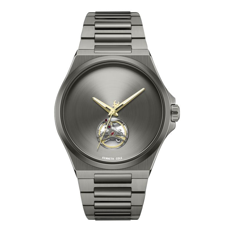 Kenneth Cole Gents Grey Stainless Steel Automatic Watch KCWGY0067403