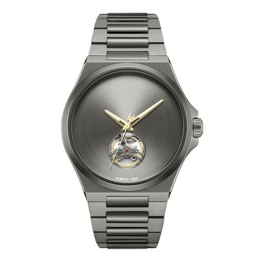 Kenneth Cole Gents Grey Stainless Steel Automatic Watch KCWGY0067403