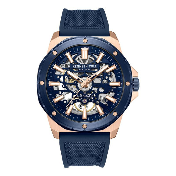 Kenneth Cole Gents Leather Mechanical Watch KCWGE0014006