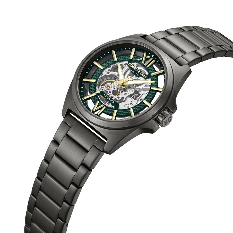 Kenneth Cole Gents IP Black Stainless Steel Automatic Watch KCWGY0065103