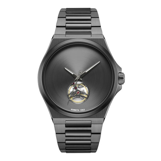 Kenneth Cole Gents IP Black Stainless Steel Automatic Watch KCWGY0067405