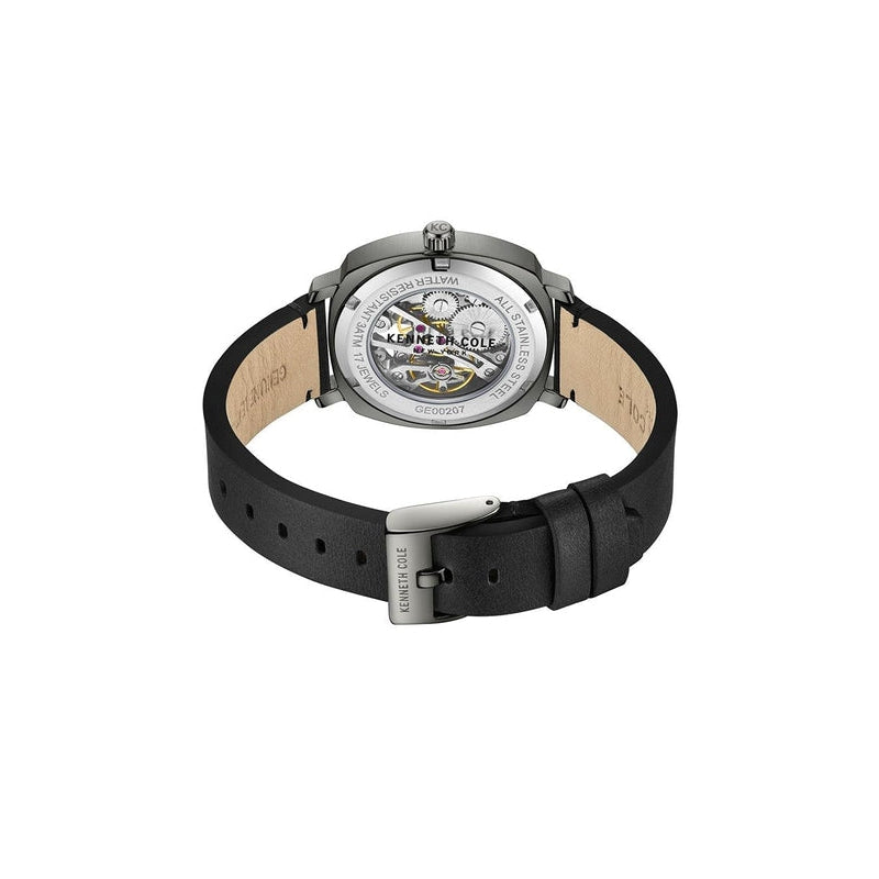 Kenneth Cole Gents Leather Mechanical Watch KCWGE0020703