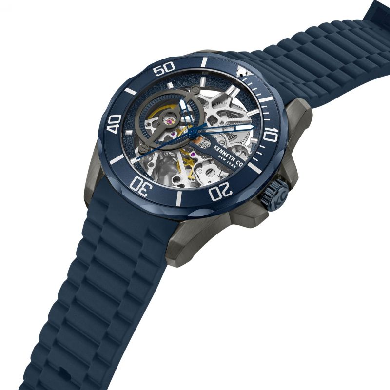 Kenneth Cole Gents Silicone Mechanical Watch KCWGR0012803