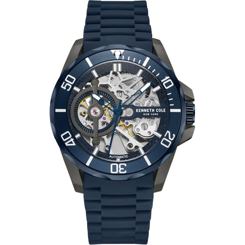 Kenneth Cole Gents Silicone Mechanical Watch KCWGR0012803