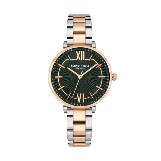 Kenneth Cole Ladies Rose Gold Two Tone Bracelet Watch KC51114004A
