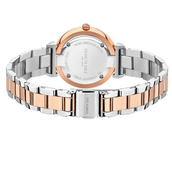 Kenneth Cole Ladies Rose Gold Two Tone Bracelet Watch KC51114004B