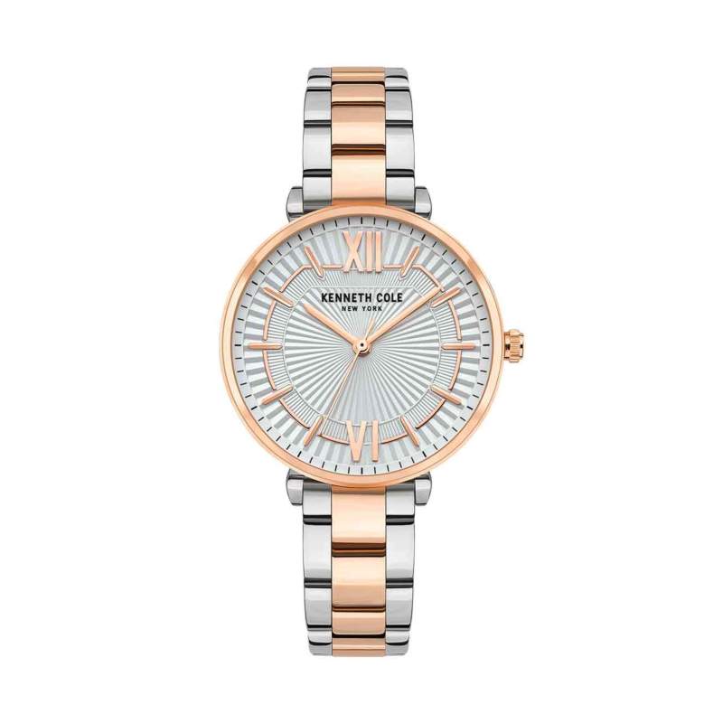 Kenneth Cole Ladies Rose Gold Two Tone Bracelet Watch KC51114004B