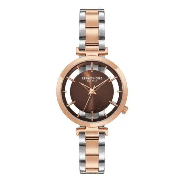 Kenneth Cole Ladies Rose Gold Two Tone Watch KC50590004A