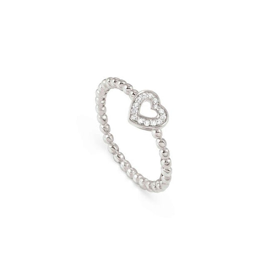 LOVECLOUD RING, HEART WITH CUBIC ZIRCONIA