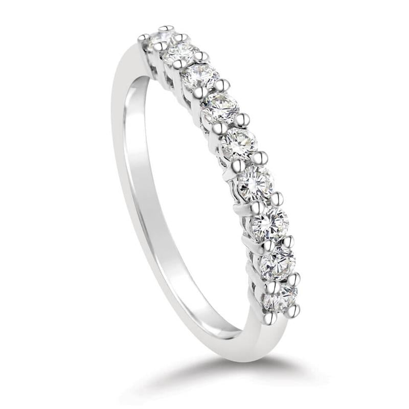 Lab-Grown Diamond Round Eternity Ring 0.25ct 9ct White Gold