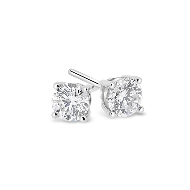 Lab-Grown Diamond Round Pendant 0.26ct 9ct White Gold