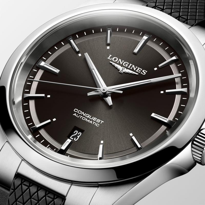 Longines Conquest L3.830.4.52.9 Automatic Watch Black Dial