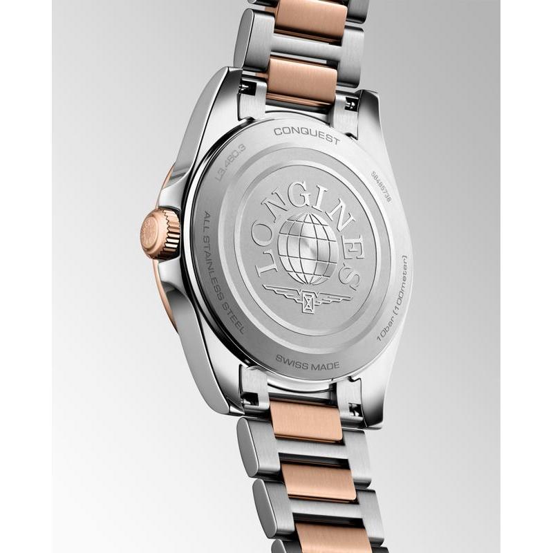 Longines Conquest Quartz 34mm Watch L3.460.3.18.7