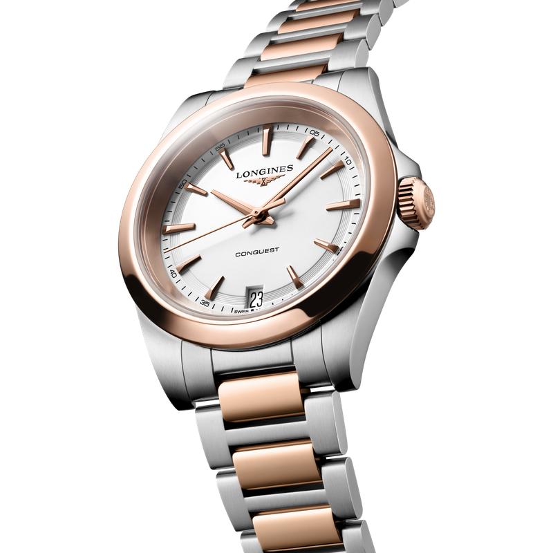 Longines Conquest Quartz 34mm Watch L3.460.3.18.7