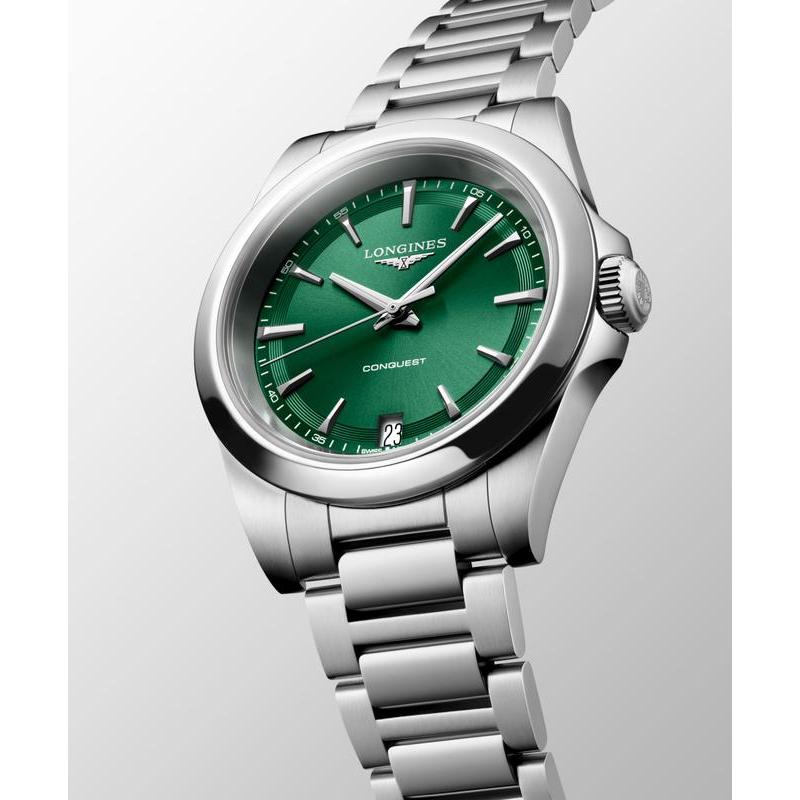 Longines Conquest Quartz 34mm Watch L3.460.4.09.6