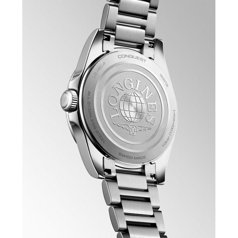 Longines Conquest Quartz 34mm Watch L3.460.4.09.6
