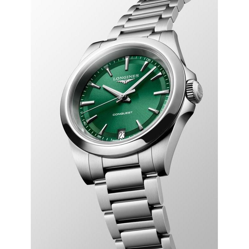 Longines Conquest Quartz 34mm Watch L3.460.4.09.6
