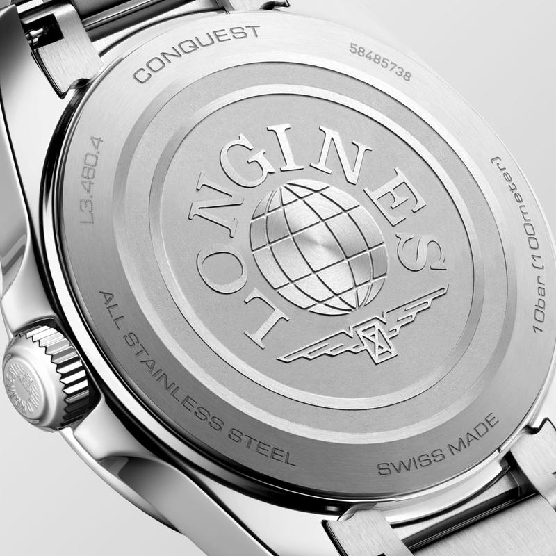 Longines Conquest Quartz 34mm Watch L3.460.4.92.6