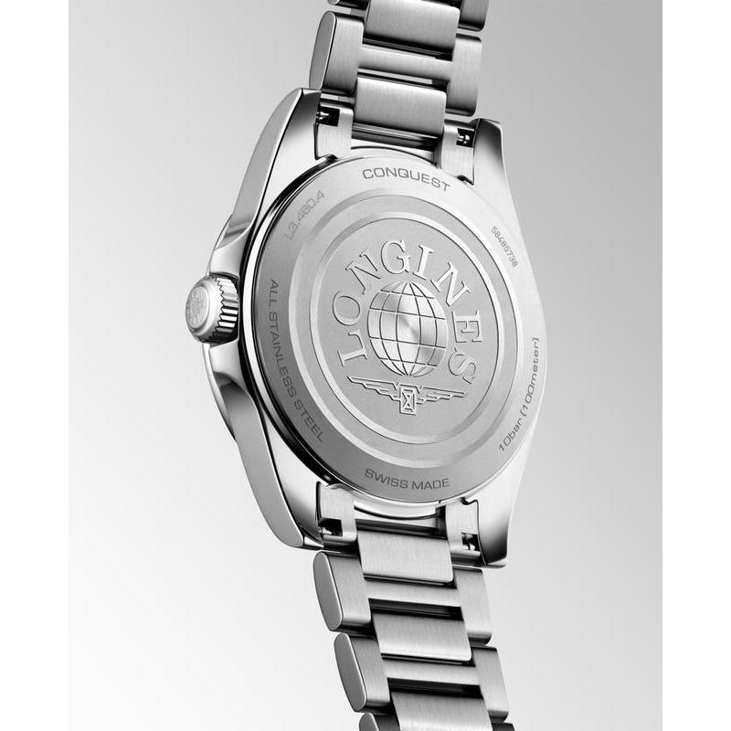 Longines Conquest Quartz 34mm Watch L3.460.4.92.6