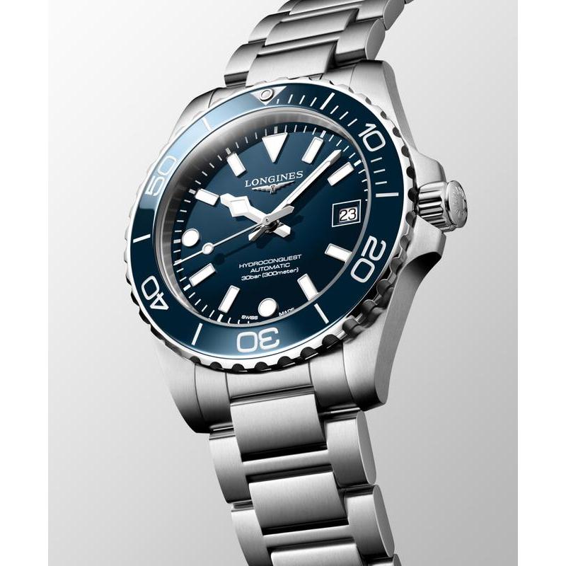 Longines HydroConquest Automatic 39mm Dive Watch L3.779.4.96.6