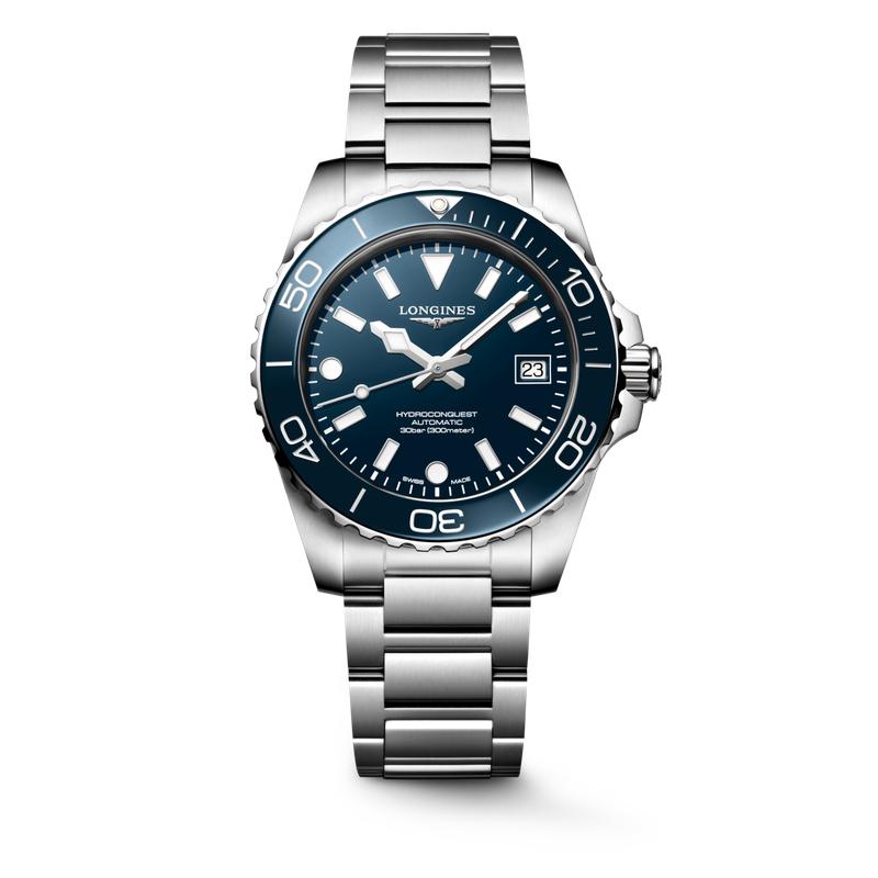Longines HydroConquest Automatic 39mm Dive Watch L3.779.4.96.6