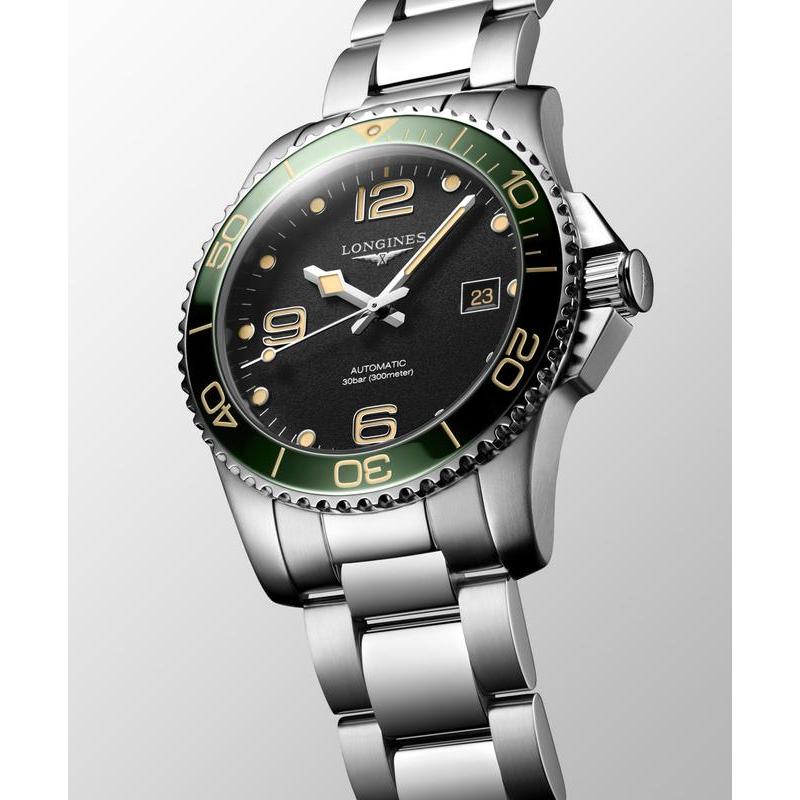 Longines HydroConquest L3.781.4.05.6 Automatic Watch Black Dial