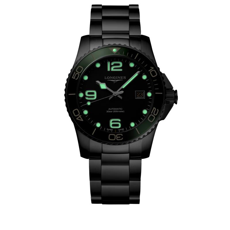 Longines HydroConquest L3.781.4.05.6 Automatic Watch Black Dial