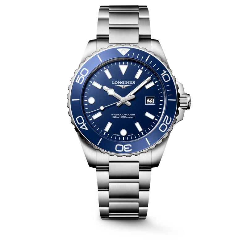Longines HydroConquest L3.769.4.96.6 Men's Quartz Watch Blue Dial