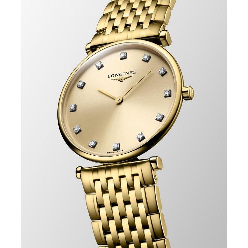 Longines La Grande Classique L4.512.2.37.8 Quartz Watch Gilt Dial
