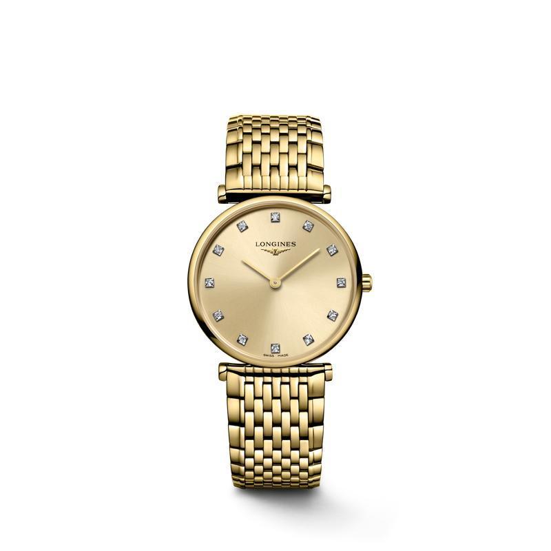 Longines La Grande Classique L4.512.2.37.8 Quartz Watch Gilt Dial