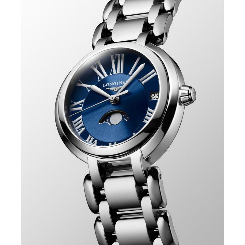 Longines PrimaLuna L81154916 Women's Quartz Watch Blue Dial
