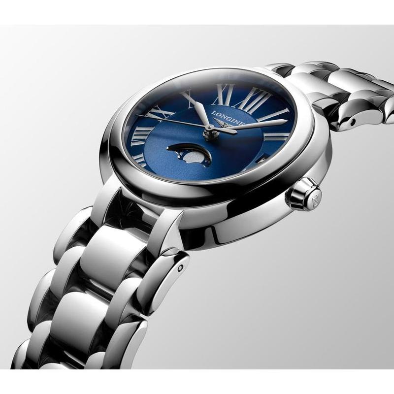 Longines PrimaLuna L81154916 Women's Quartz Watch Blue Dial