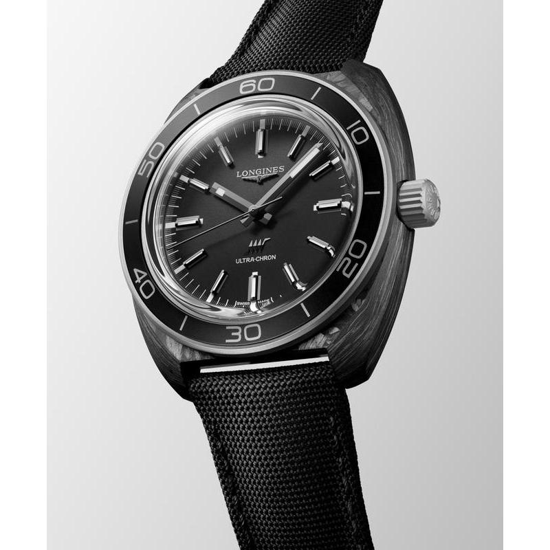 Longines Ultra-Chron L2.839.4.52.2 Men's Automatic Watch Anthracite Dial