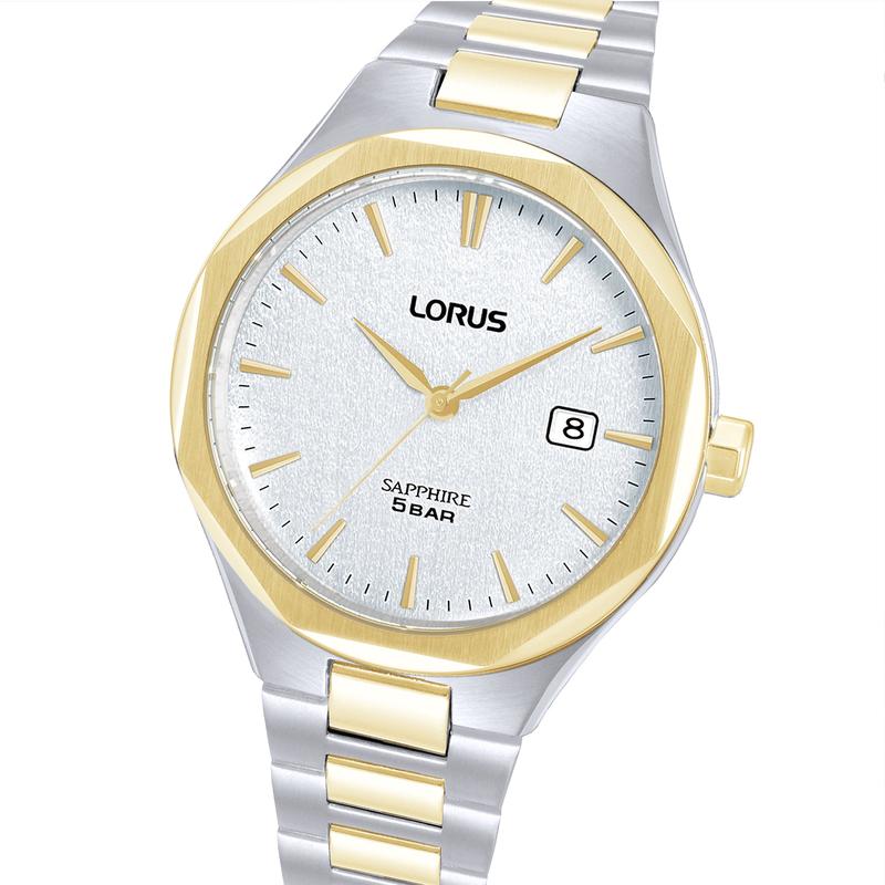 Lorus Classic Men's Quartz Watch Stainless Steel Silver White Dial