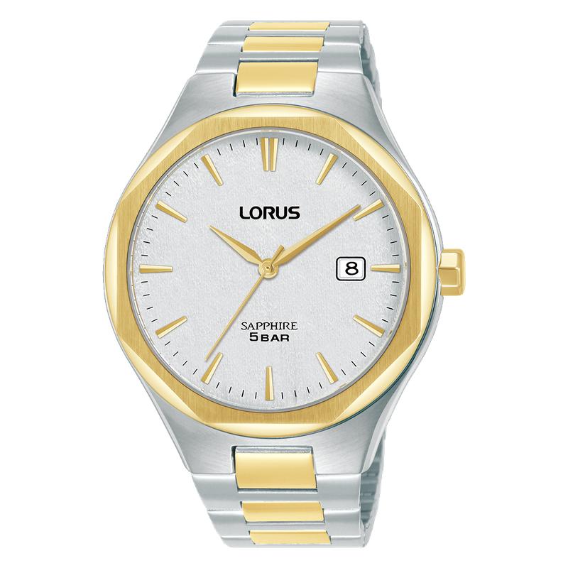 Lorus Classic Men's Quartz Watch Stainless Steel Silver White Dial