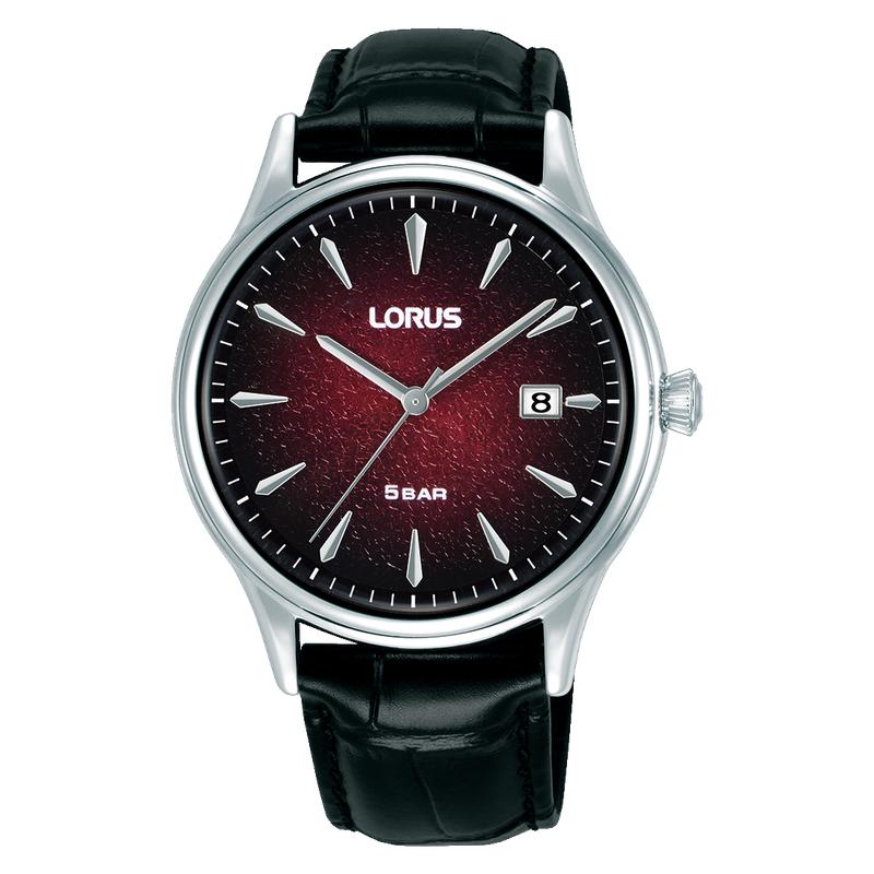 Lorus Classic RS901EX9 Men's 40mm Quartz Watch Dark Red Gradation Dial