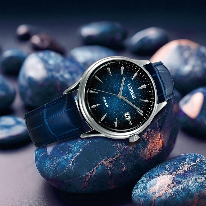 Lorus Classic RS995DX9 Men's 40mm Quartz Watch Dark Blue Gradation Dial