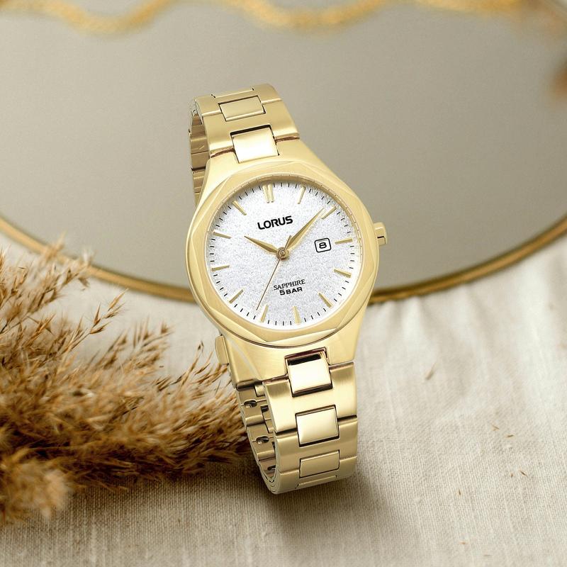 Lorus Classic Women's Quartz Watch Silver White Sunray Dial
