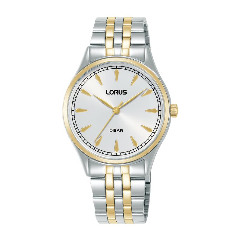 Lorus Classic Women's Quartz Watch Silver White Sunray Dial