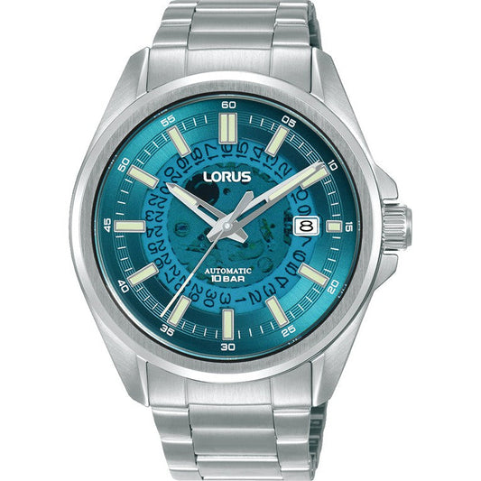 Lorus Gents Silver Skeleton Automatic Watch