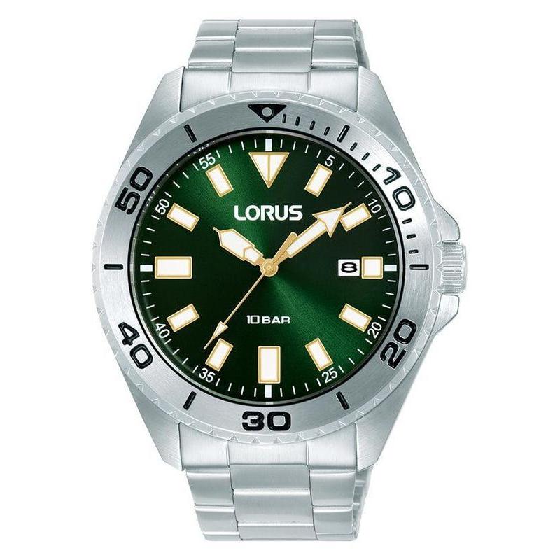 Lorus Gents Sport Green Dial 3-Hands Watch