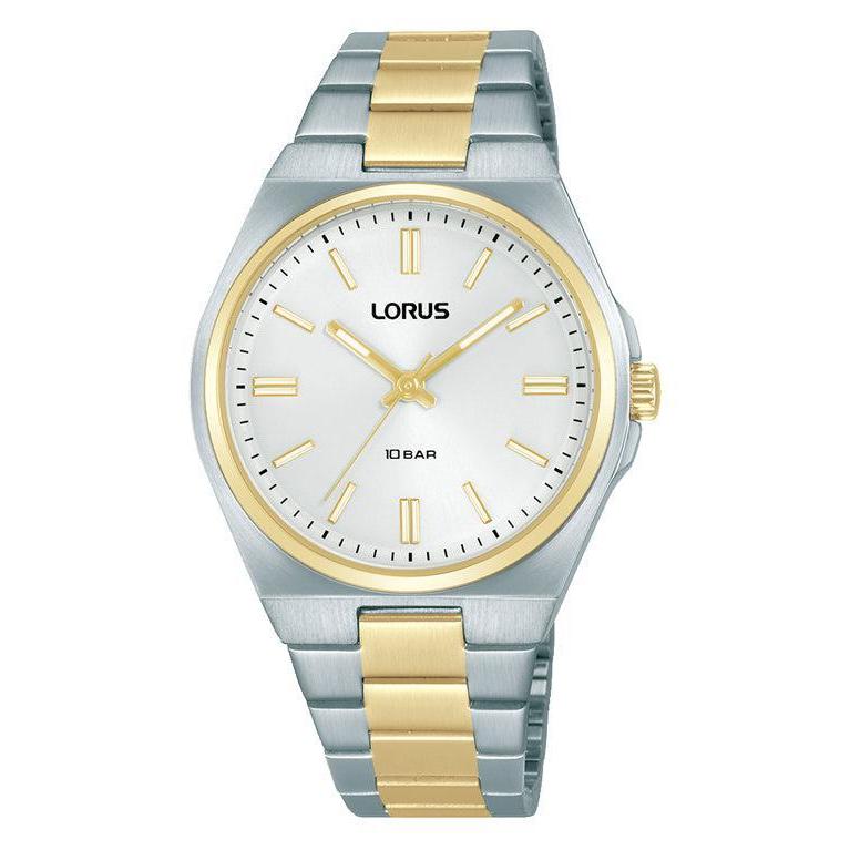Lorus Ladies 2-Tone Silver Dial Watch