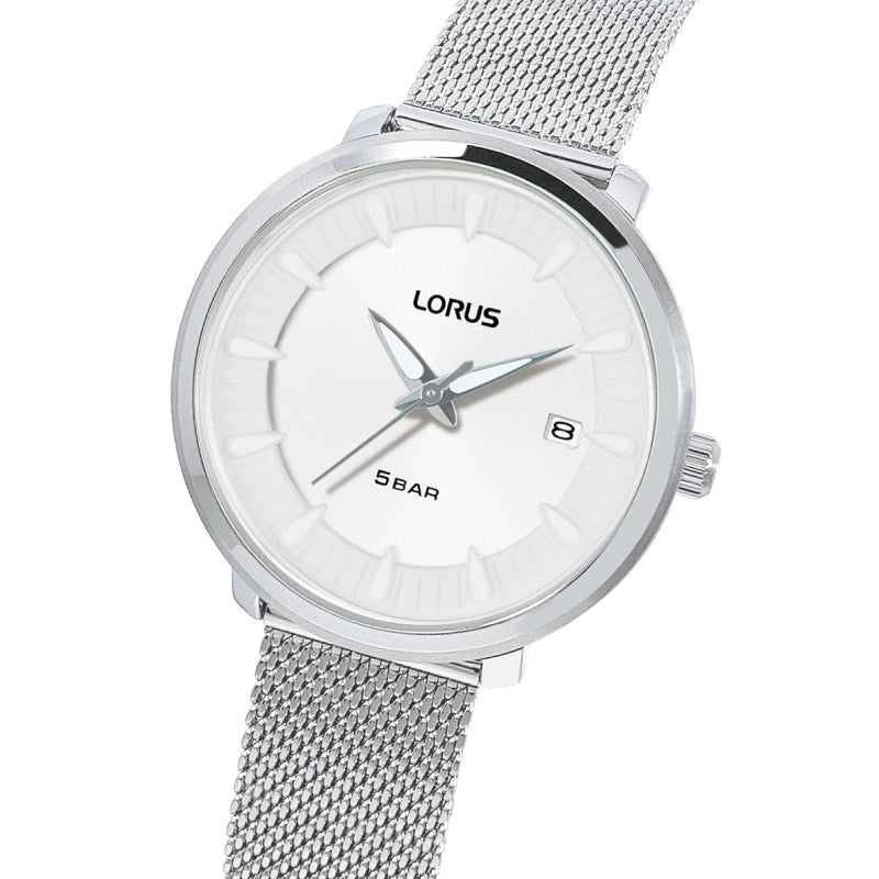 Lorus Ladies Analog White Dial Watch