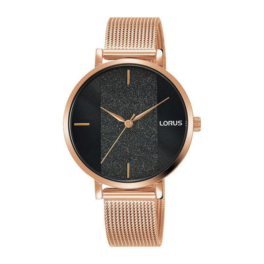 Lorus Ladies Black Sunray Dial Womens Watch